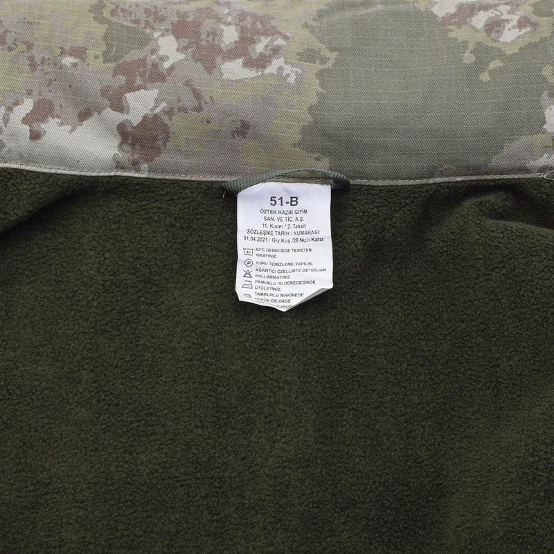 Original türkischer Feldparka RipStop Material Faltbare Kapuze Kama Camouflage