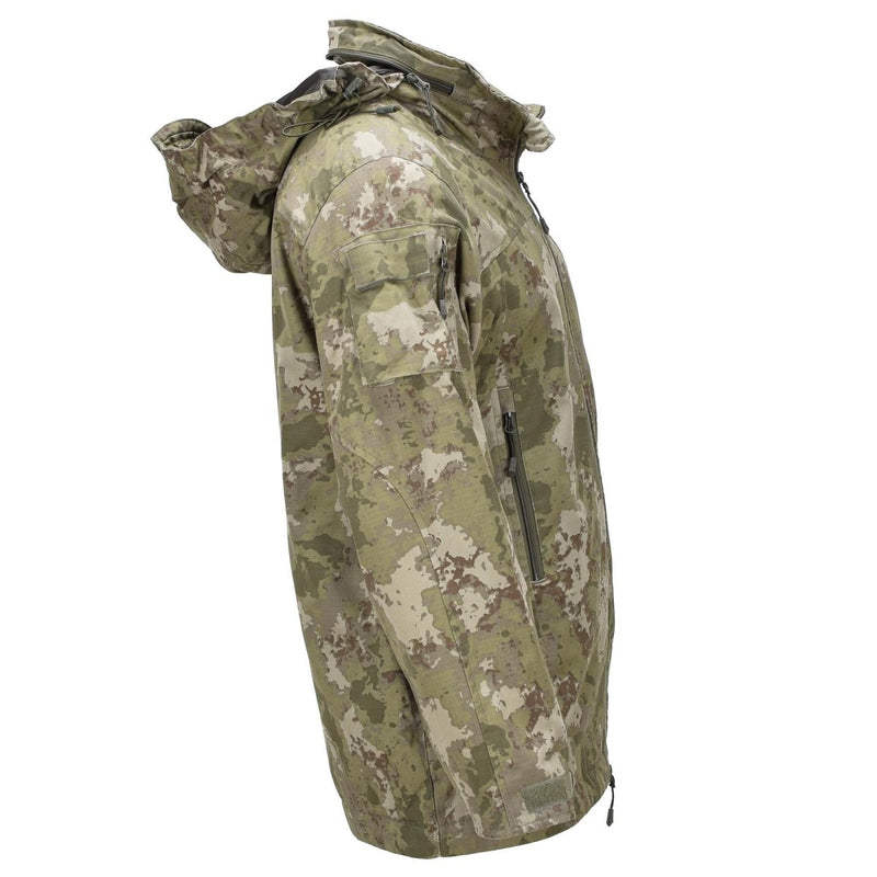 Original türkischer Feldparka RipStop Material Faltbare Kapuze Kama Camouflage