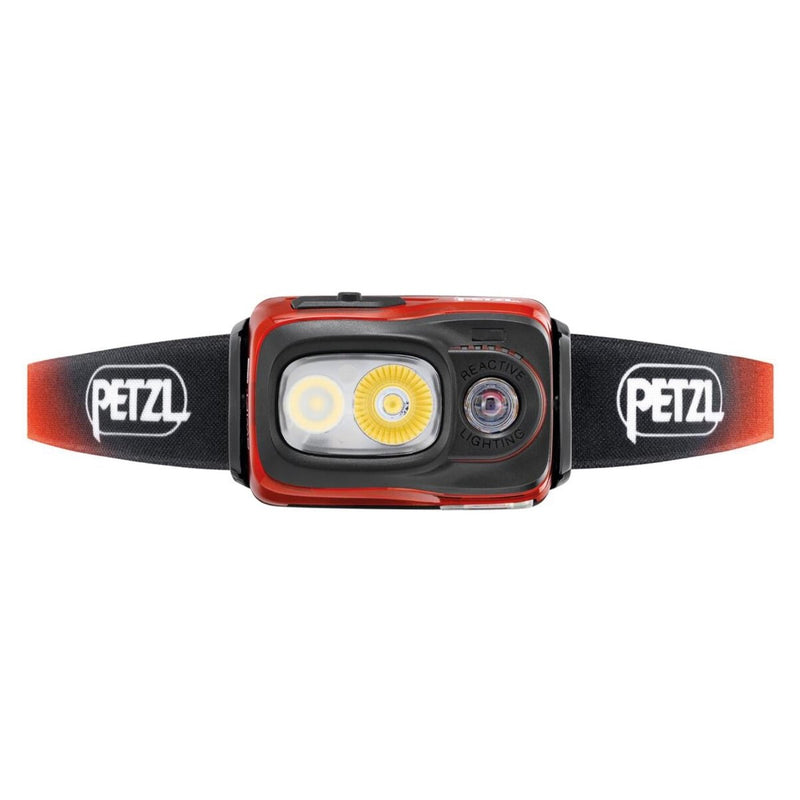 PETZL Swift RL Stirnlampe, 1100 Lumen, wiederaufladbar, wasserabweisend, orange