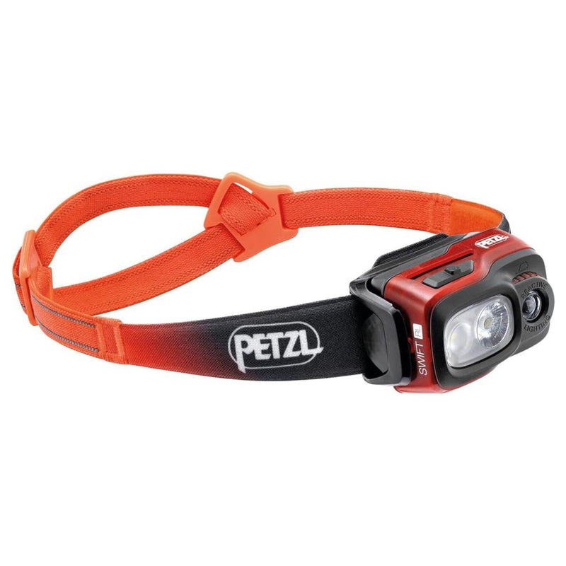 PETZL Swift RL Stirnlampe, 1100 Lumen, wiederaufladbar, wasserabweisend, orange