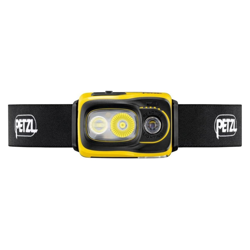 PETZL Swift RL Kopf-Taschenlampe, 1100 Lumen, wiederaufladbar, wasserabweisend, gelb