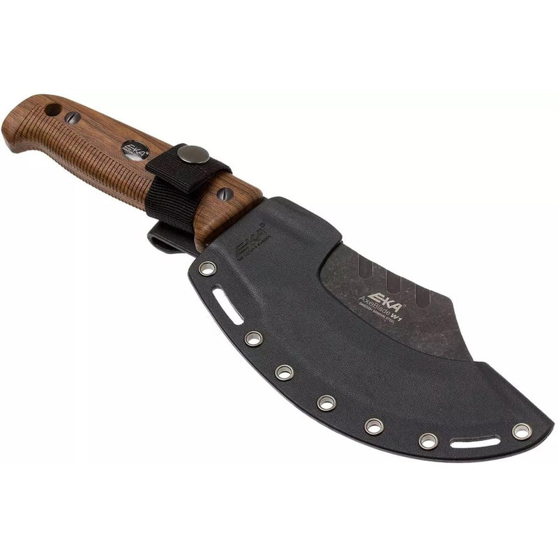 axe style fixed blade knife with sheath