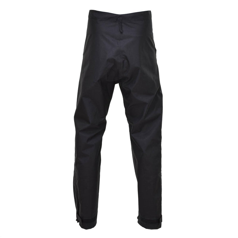 black rain pants