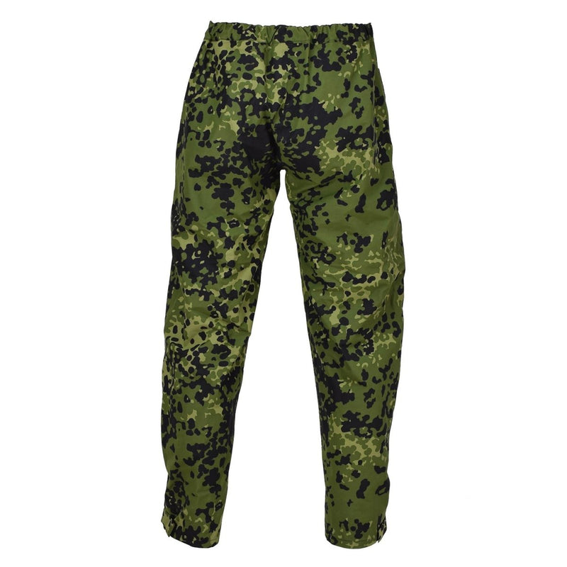 Danish Military camo M84 rain pants waterproof elasticated hunting fishing wear trousers