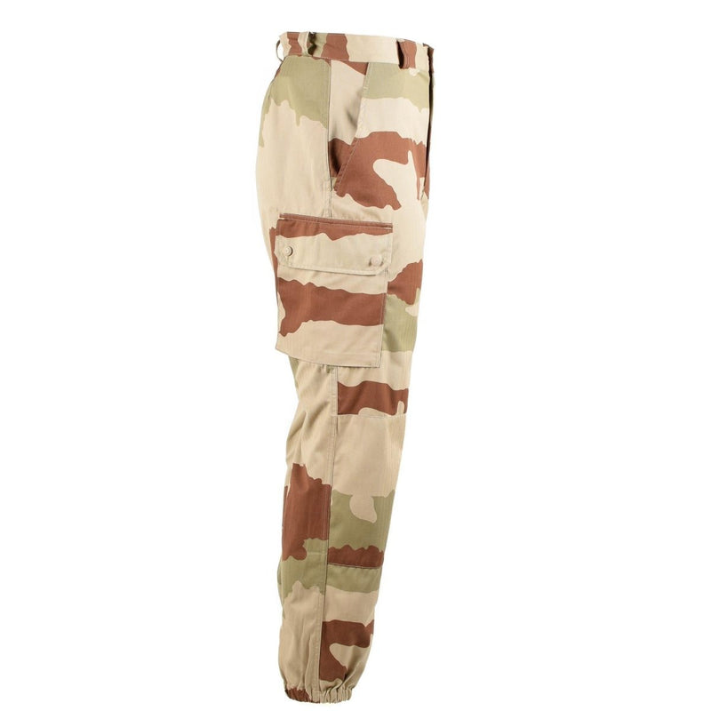 French Military pants F2 desert camo pants reinforced army BDU trousers