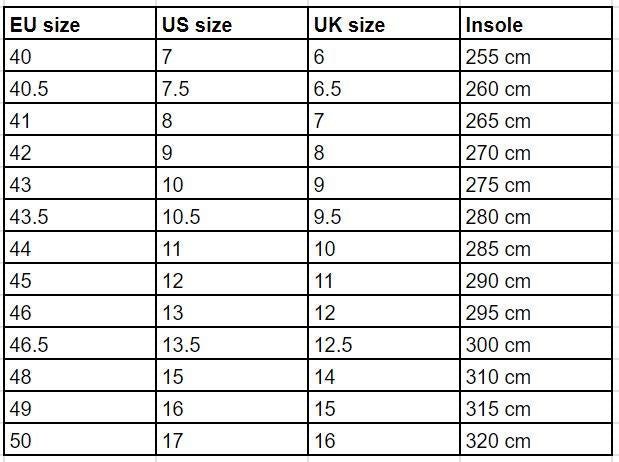 Germany army boots black leather field BDU combat BW military issue size chart