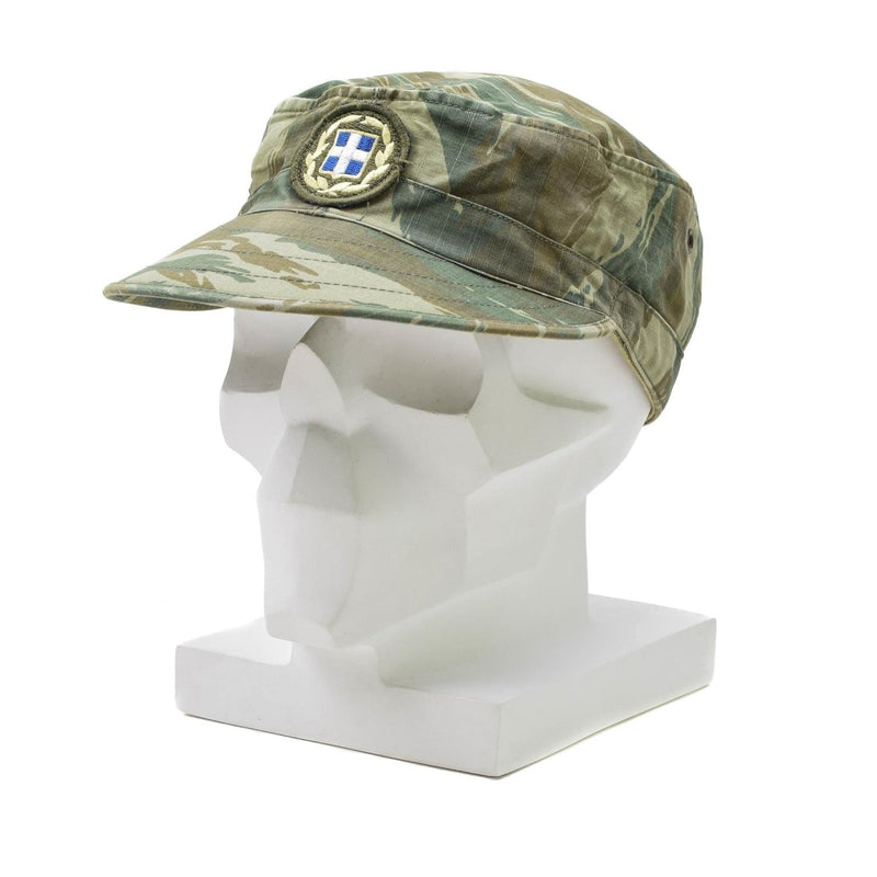 Greek army field troops cap lizard camo lightweight military summer cap