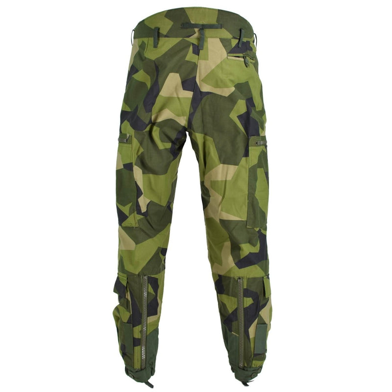 Original Swedish thermal tanker pants heavyweight M90 splinter camouflage BDU trousers