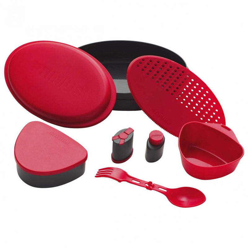 Primus Frigg W Piezo mess kit meal set bushcraft lunch box hiking plates Red