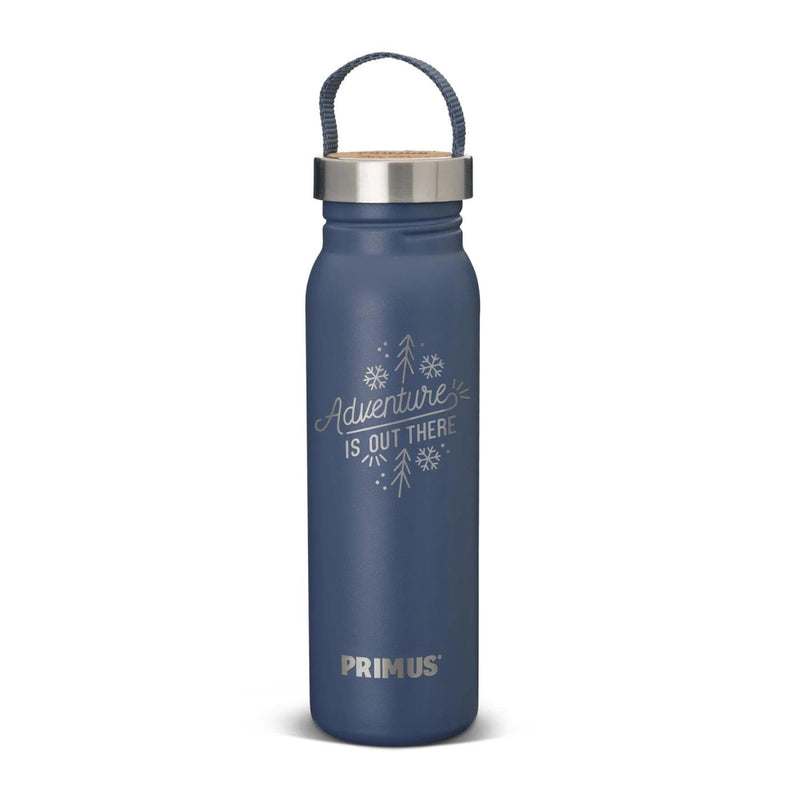 Primus Klunken water bottle 700ml outdoor hiking lightweight stainless flask winter sky blue